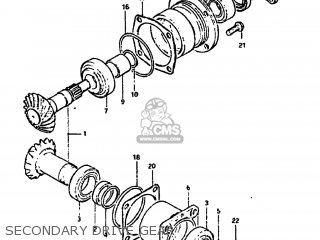 SECONDARY DRIVE GEAR - GS1100GL 1983 (D) USA (E03)