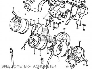 SPEEDOMETER-TACHOMETER - GS1100GL 1983 (D) USA (E03)