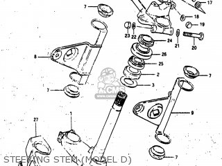 STEERING STEM (MODEL D) - GS1100GL 1983 (D) USA (E03)