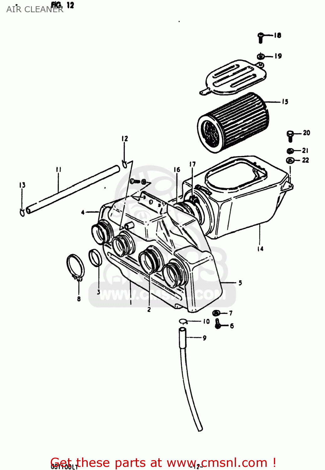 AIR CLEANER GS1100LT 1980 (T) USA (E03)