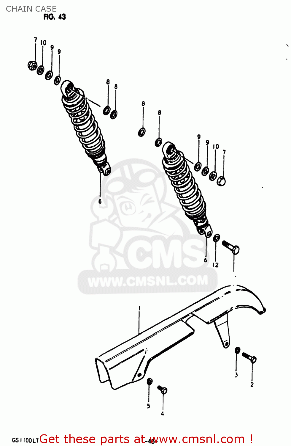 CHAIN CASE GS1100LT 1980 (T) USA (E03)