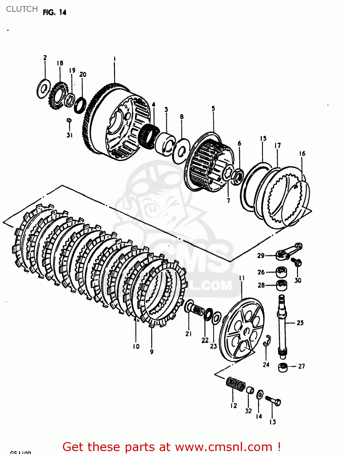CLUTCH GS1100LT 1980 (T) USA (E03)
