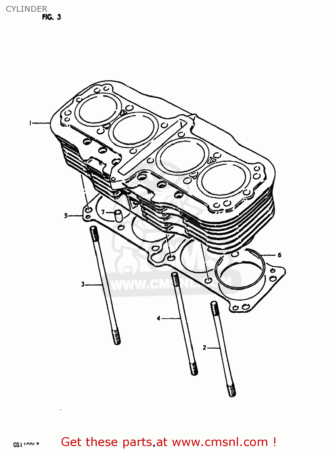 CYLINDER GS1100LT 1980 (T) USA (E03)