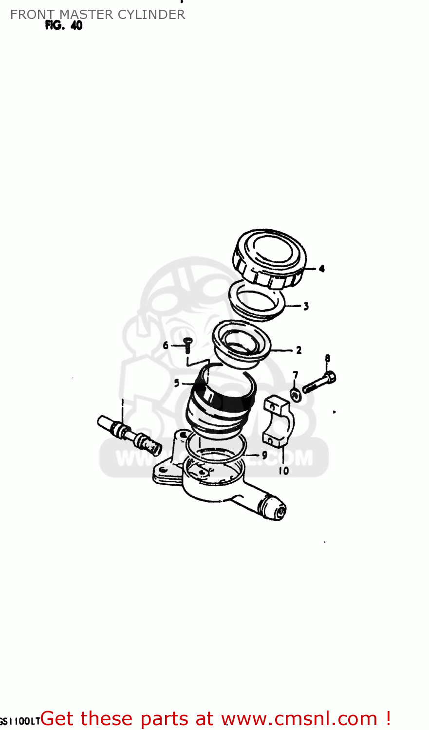 FRONT MASTER CYLINDER GS1100LT 1980 (T) USA (E03)