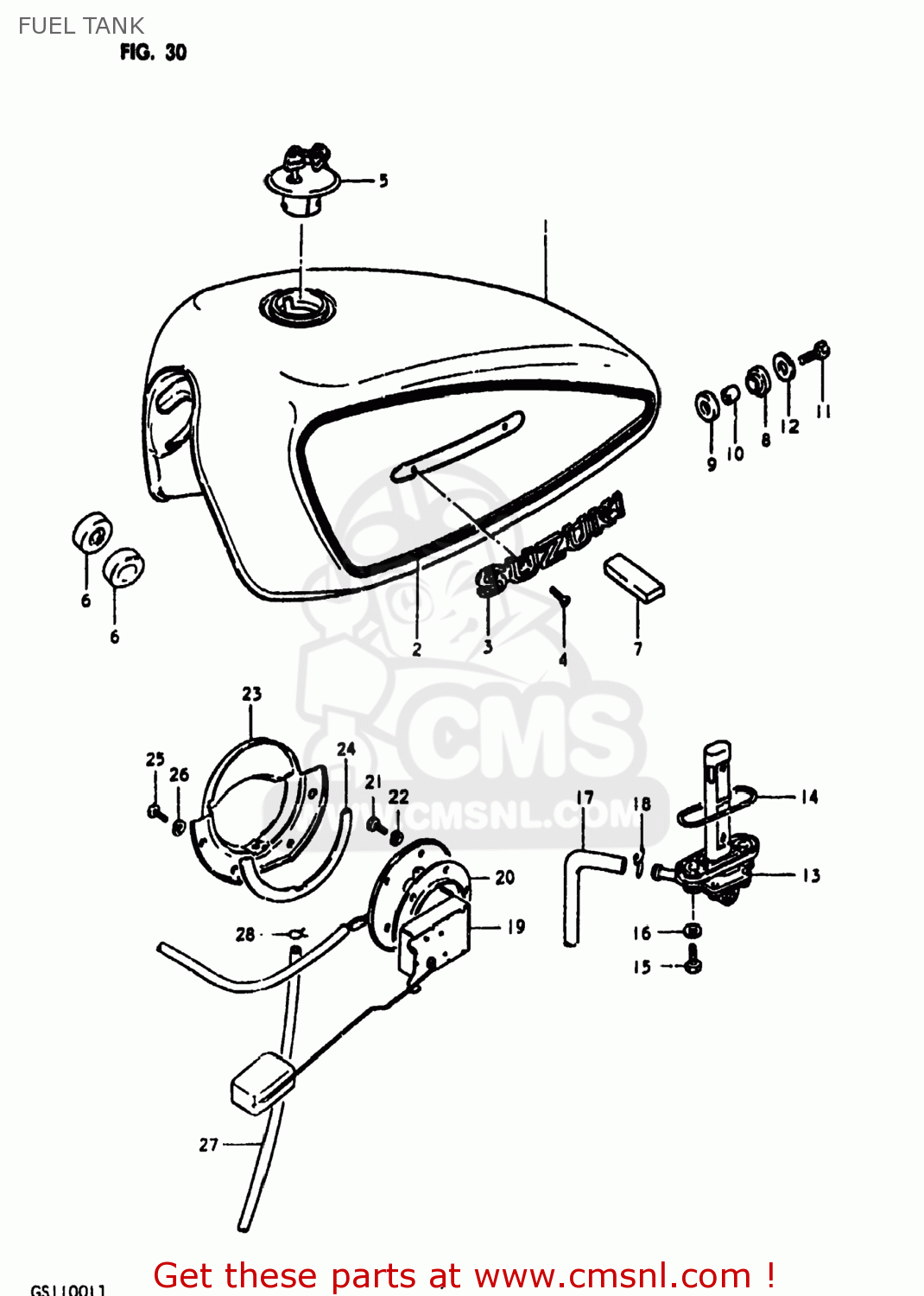 FUEL TANK GS1100LT 1980 (T) USA (E03)