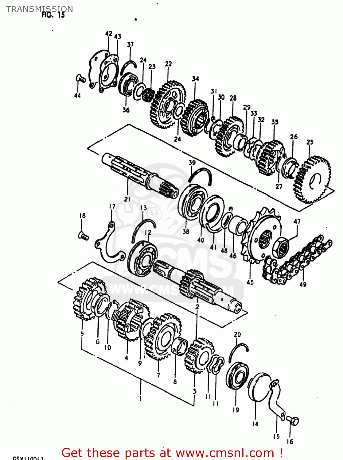 TRANSMISSION GS1100LT 1980 (T) USA (E03)