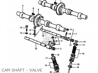 CAM SHAFT - VALVE - GS1100LT 1980 (T) USA (E03)