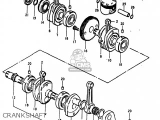 CRANKSHAFT - GS1100LT 1980 (T) USA (E03)