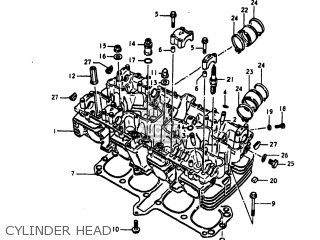 CYLINDER HEAD - GS1100LT 1980 (T) USA (E03)