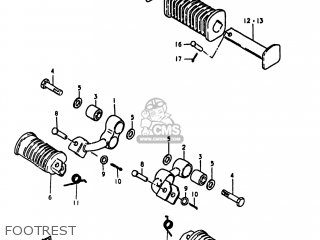 FOOTREST - GS1100LT 1980 (T) USA (E03)