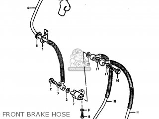 FRONT BRAKE HOSE - GS1100LT 1980 (T) USA (E03)