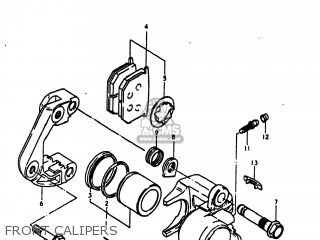FRONT CALIPERS - GS1100LT 1980 (T) USA (E03)