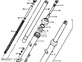 FRONT FORK - GS1100LT 1980 (T) USA (E03)