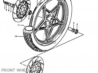 FRONT WHEEL - GS1100LT 1980 (T) USA (E03)