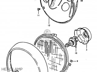 HEADLAMP - GS1100LT 1980 (T) USA (E03)