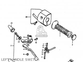 LEFT HANDLE SWITCH - GS1100LT 1980 (T) USA (E03)