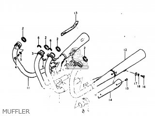 MUFFLER - GS1100LT 1980 (T) USA (E03)
