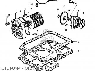 OIL PUMP - OIL FILTER - GS1100LT 1980 (T) USA (E03)