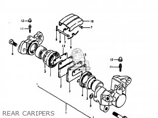 REAR CARIPERS - GS1100LT 1980 (T) USA (E03)