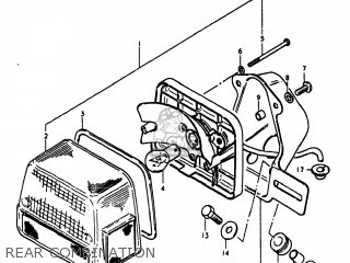 REAR COMBINATION - GS1100LT 1980 (T) USA (E03)