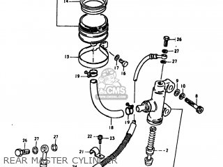 REAR MASTER CYLINDER - GS1100LT 1980 (T) USA (E03)