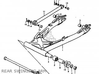 REAR SWINGING ARM - GS1100LT 1980 (T) USA (E03)