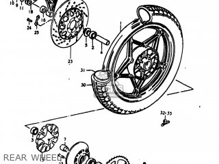 REAR WHEEL - GS1100LT 1980 (T) USA (E03)