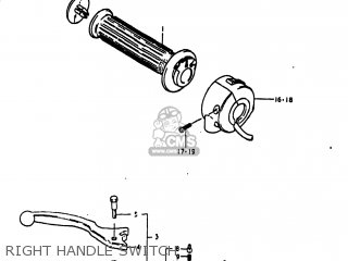 RIGHT HANDLE SWITCH - GS1100LT 1980 (T) USA (E03)