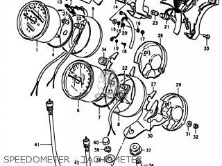 SPEEDOMETER - TACHOMETER - GS1100LT 1980 (T) USA (E03)