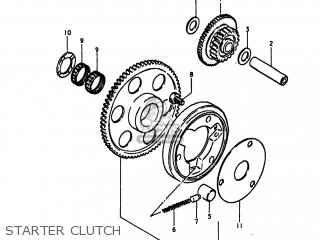 STARTER CLUTCH - GS1100LT 1980 (T) USA (E03)