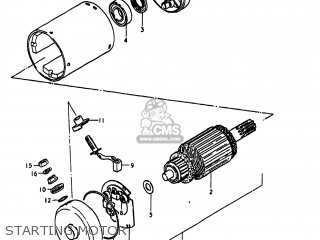 STARTING MOTOR - GS1100LT 1980 (T) USA (E03)