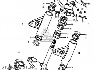 STEERING STEM - GS1100LT 1980 (T) USA (E03)