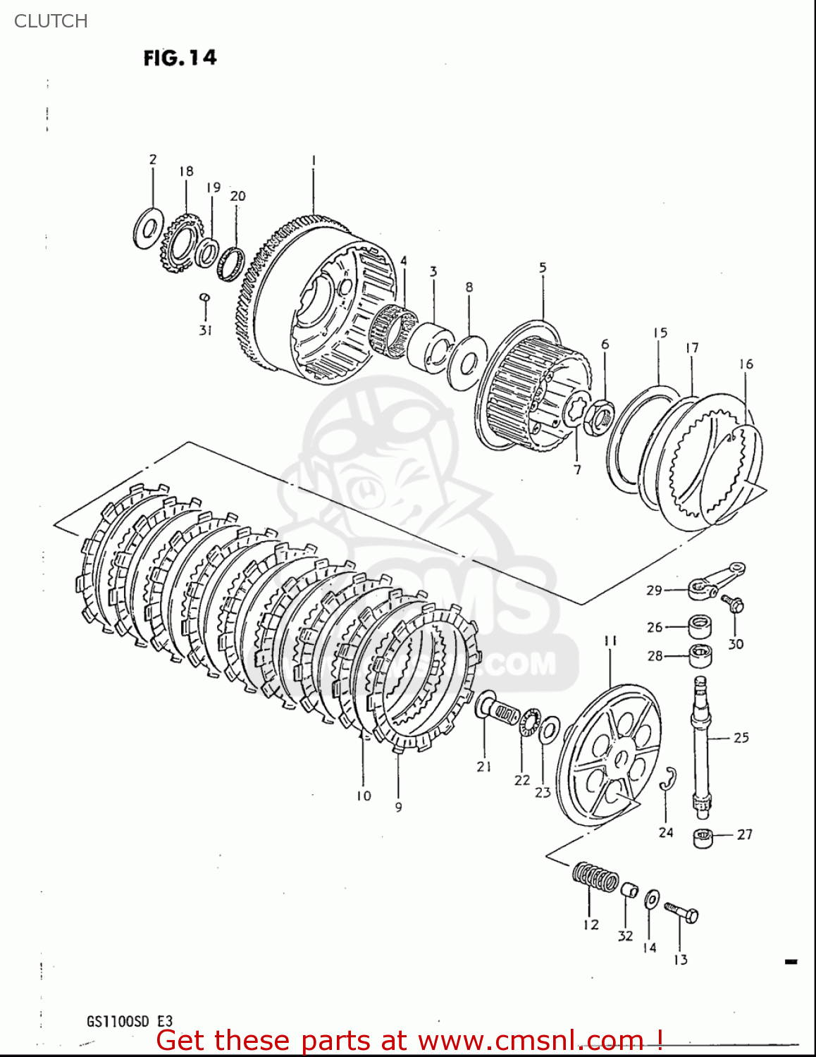 CLUTCH GS1100S 1983 (D) USA (E03)