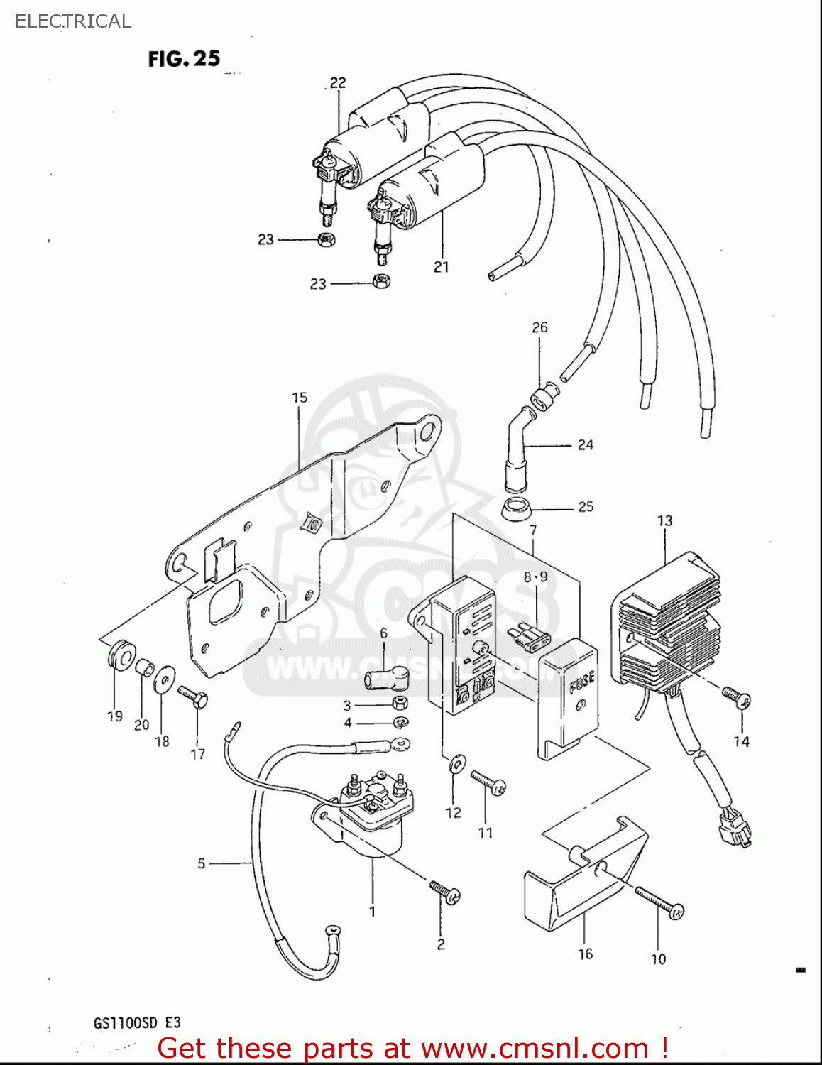 ELECTRICAL GS1100S 1983 (D) USA (E03)