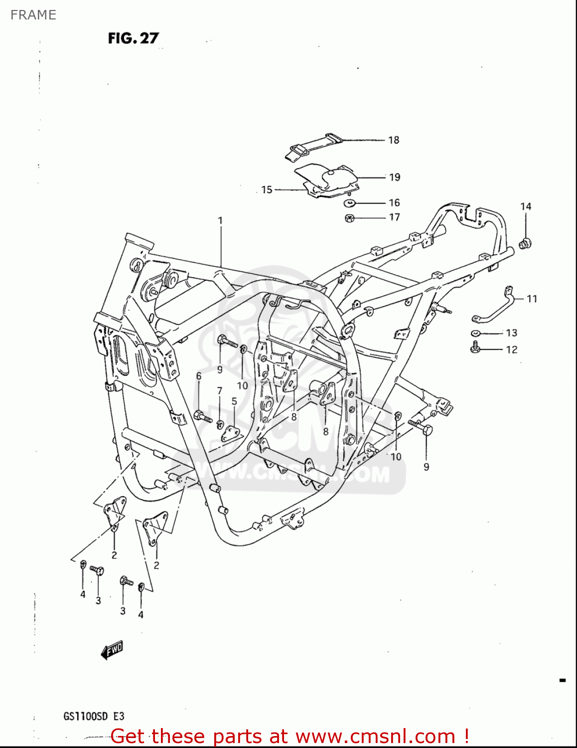 FRAME GS1100S 1983 (D) USA (E03)