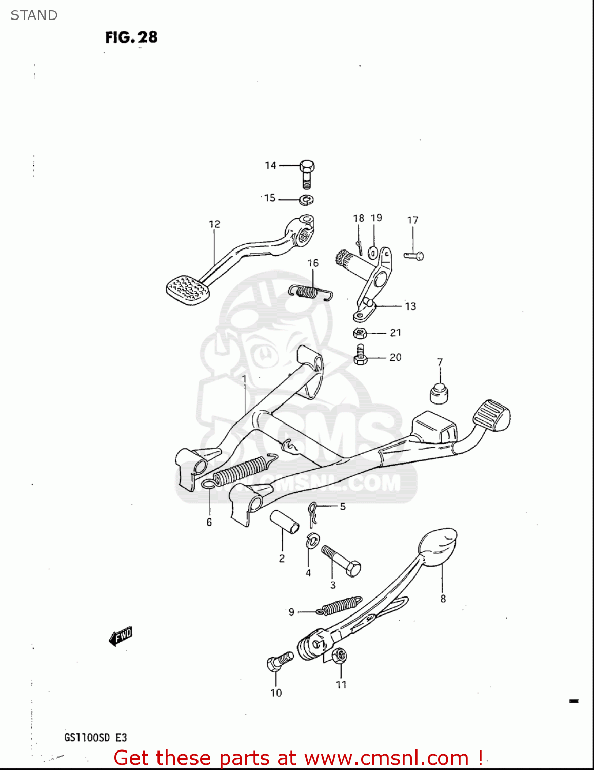 STAND GS1100S 1983 (D) USA (E03)