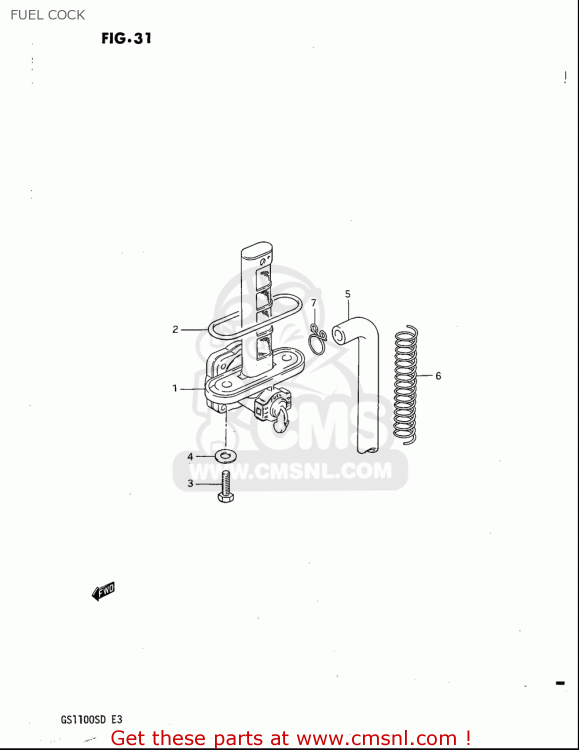 FUEL COCK GS1100S 1983 (D) USA (E03)