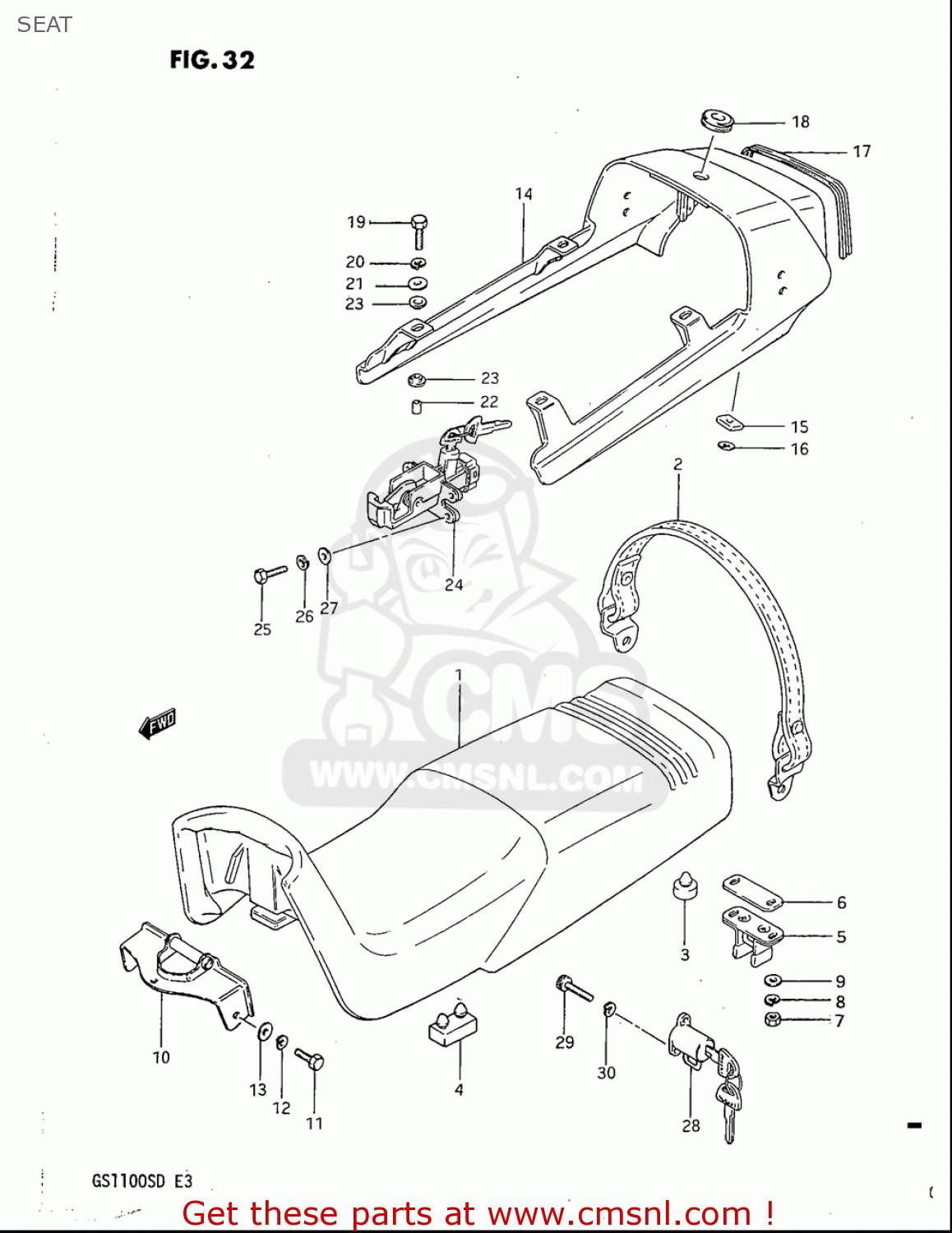 SEAT GS1100S 1983 (D) USA (E03)