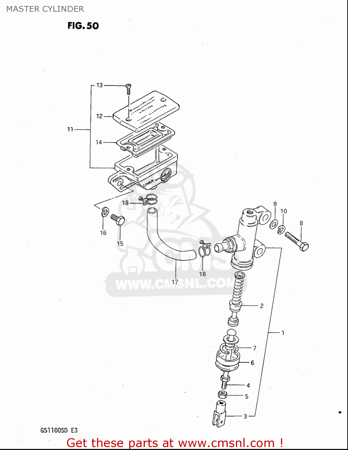 MASTER CYLINDER GS1100S 1983 (D) USA (E03)