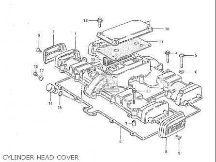 CYLINDER HEAD COVER - GS1100S 1983 (D) USA (E03)