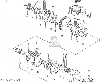 CRANKSHAFT - GS1100S 1983 (D) USA (E03)