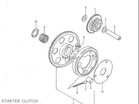 STARTER CLUTCH - GS1100S 1983 (D) USA (E03)
