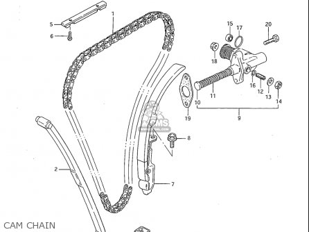 CAM CHAIN - GS1100S 1983 (D) USA (E03)