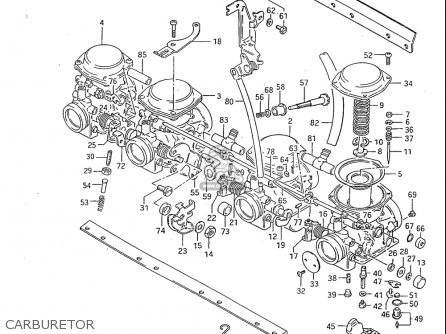 CARBURETOR - GS1100S 1983 (D) USA (E03)