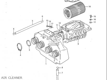 AIR CLEANER - GS1100S 1983 (D) USA (E03)