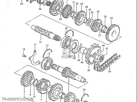 TRANSMISSION - GS1100S 1983 (D) USA (E03)