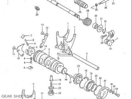 GEAR SHIFTING - GS1100S 1983 (D) USA (E03)