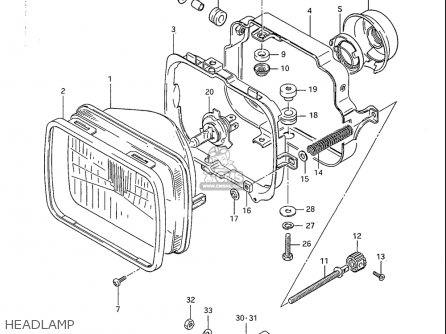 HEADLAMP - GS1100S 1983 (D) USA (E03)