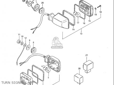 TURN SIGNAL LAMP - GS1100S 1983 (D) USA (E03)