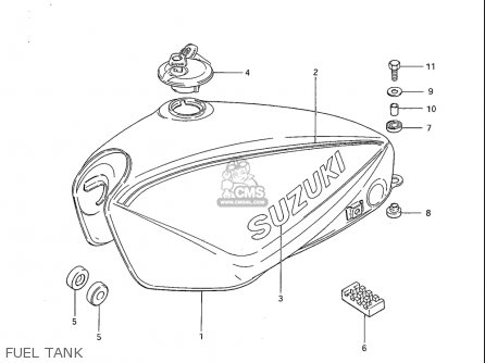 FUEL TANK - GS1100S 1983 (D) USA (E03)